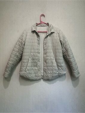 Lululemon Switch Please Light Gray Quilted Women’s Jacket Sz 2